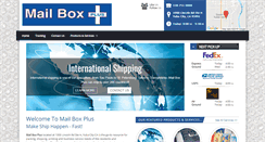 Desktop Screenshot of mailboxplusca.com